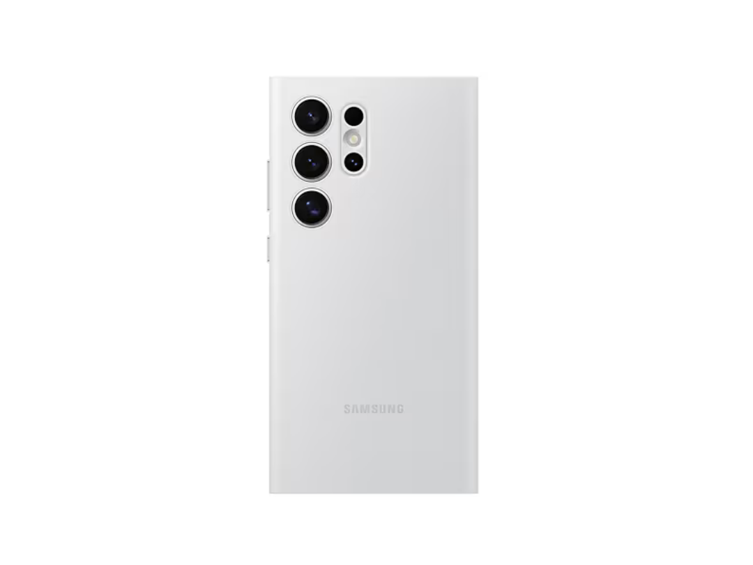 Buy Samsung Galaxy S24 Ultra Smart View Wallet Case - White in Qatar Buy Samsung Galaxy S24 Ultra Smart View Wallet Case - White in Qatar